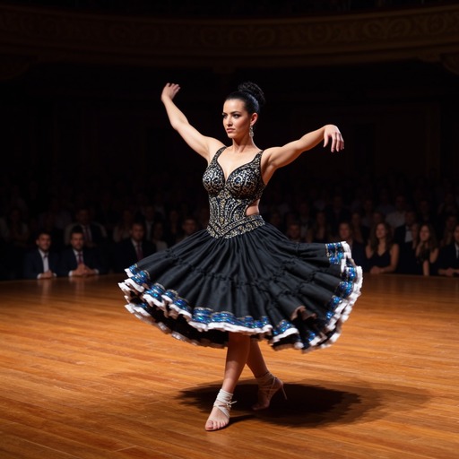 Final generated image showing a person dancing.